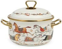 Кастрюля lefard эмалированная с крышкой, серия passage, 2,8л, диа.18см подходит для индук.плит (950-652)