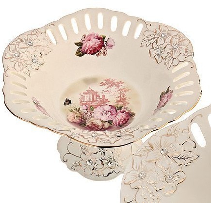 Фруктовница на ножке ФАРФОР LR (28740)