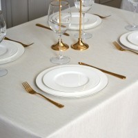Скатерть 110х140 cm прямоугольная, "феерия. золото", цвет: бежевый, tm lefard, полиэстер 100% (кор=3 (986-003-19)