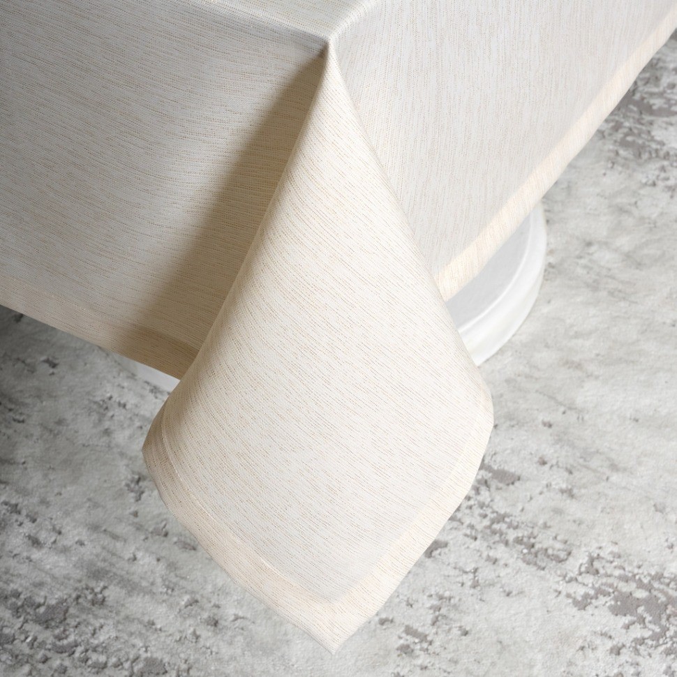 Скатерть 110х140 cm прямоугольная, "феерия. золото", цвет: бежевый, tm lefard, полиэстер 100% (кор=3 (986-003-19)