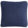 Подушка декоративная из стираного хлопка темно-синего цвета из коллекции essential, 45х45 см (74420)