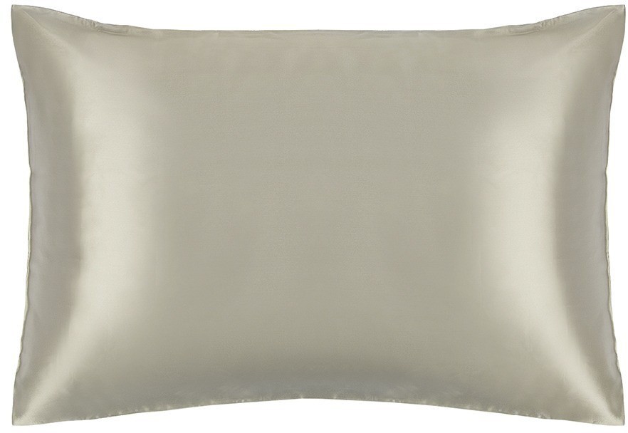 Наволочка из натурального шелка светло-серого цвета из коллекции essential, 50х70 см (76097)