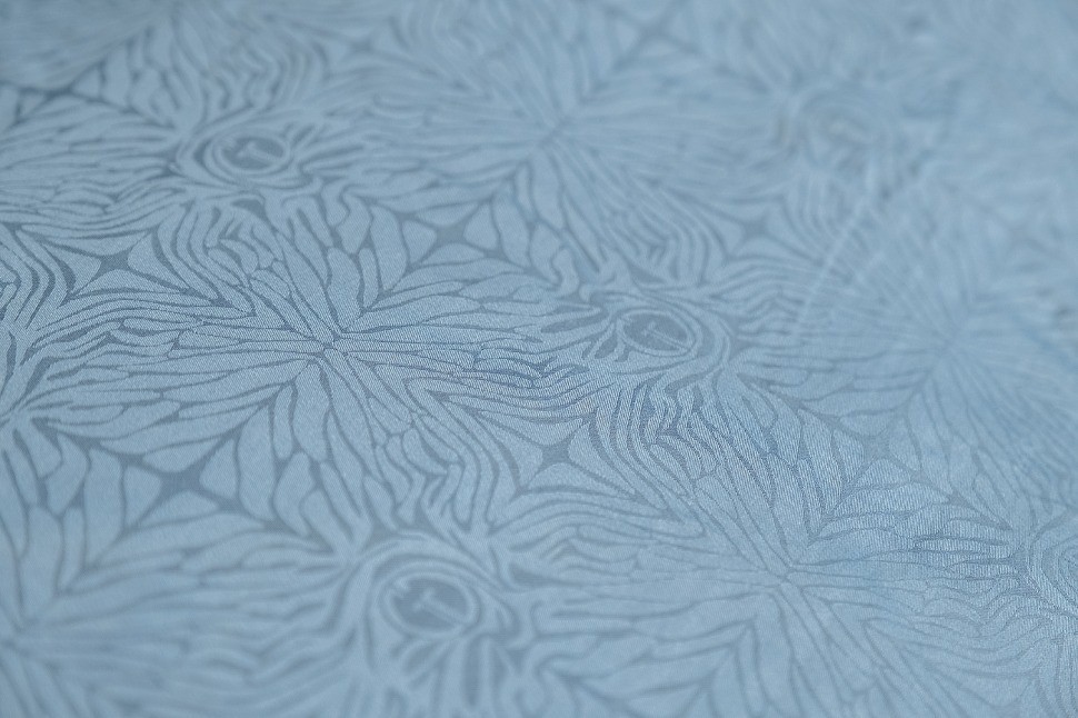 Комплект постельного белья Муар, бамбук,сине-зеленый, Двуспальный евро (200*220) (TT-00014569)