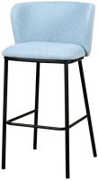 Стул барный foggy, букле, голубая пудра (78066)