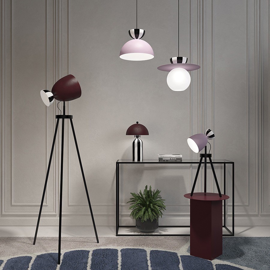 Светильник настольный anniken, D20х58 см, лиловый (76513)