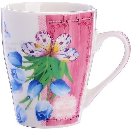 Кружка 340 мл Тюльпаны (мин. 4шт) LR (31240)