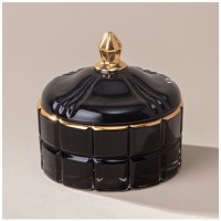 Свеча ароматическая &quot;lovely&quot; black 10,5х10,2х10 см Lefard (196-105)