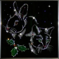 Картина Символ года 2011 с кристаллами Swarovski (1279)