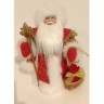 Дед мороз в красной шубе и белой шапке 30 см (84672)