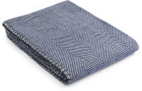 Плед из шерсти мериноса темно-синего цвета из коллекции essential, 130х180 см (77086)