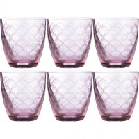 Набор стаканов для виски &quot;elisabeth purple smoke&quot; из 6 шт. 300 мл. высота=9 см. Bohemia Crystal (674-742)
