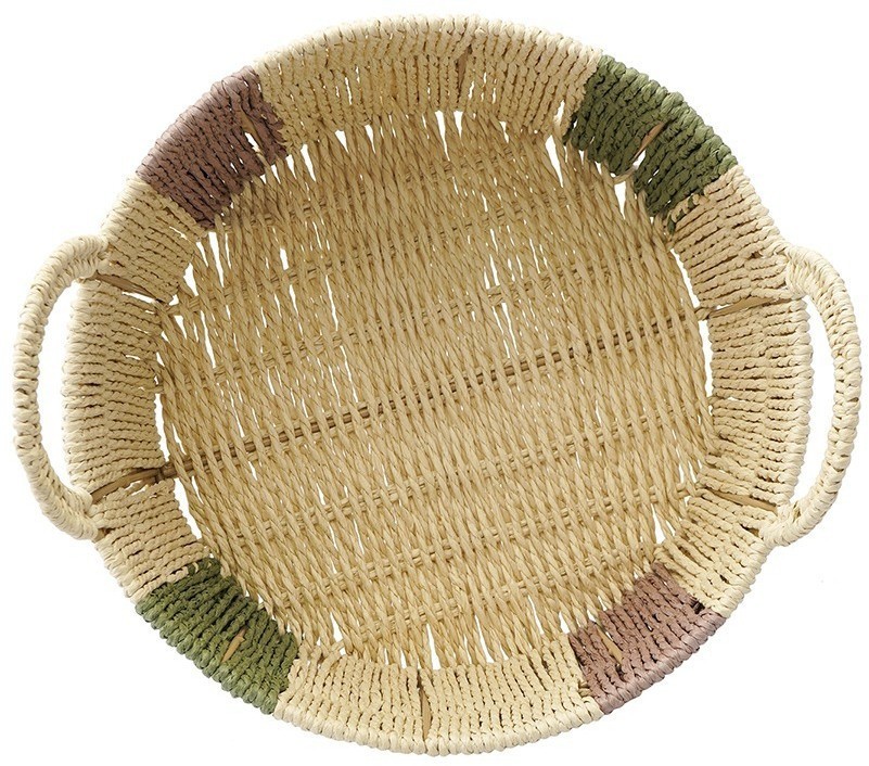 Корзина плетеная круглая bodhran nature из коллекции ethnic, размер l (77222)