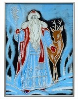 Картина Морозко (большая) с кристаллами Swarovski (1215)