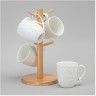 Набор кружек lefard "flowers story" на дерев. подставке 4 шт. 11*8*9,5  см 275 мл (474-252)