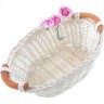 Набор из корзины и салфетки 45х45см "малиновка",шампань, вышивка, 100%хлопок, SANTALINO (850-841-13)