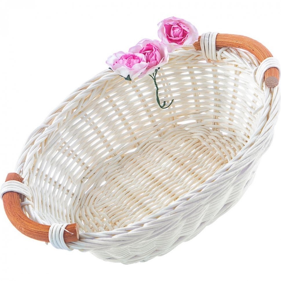 Набор из корзины и салфетки 45х45см "малиновка",шампань, вышивка, 100%хлопок, SANTALINO (850-841-13)