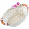 Набор из корзины и салфетки 45х45см "малиновка",шампань, вышивка, 100%хлопок, SANTALINO (850-841-13)