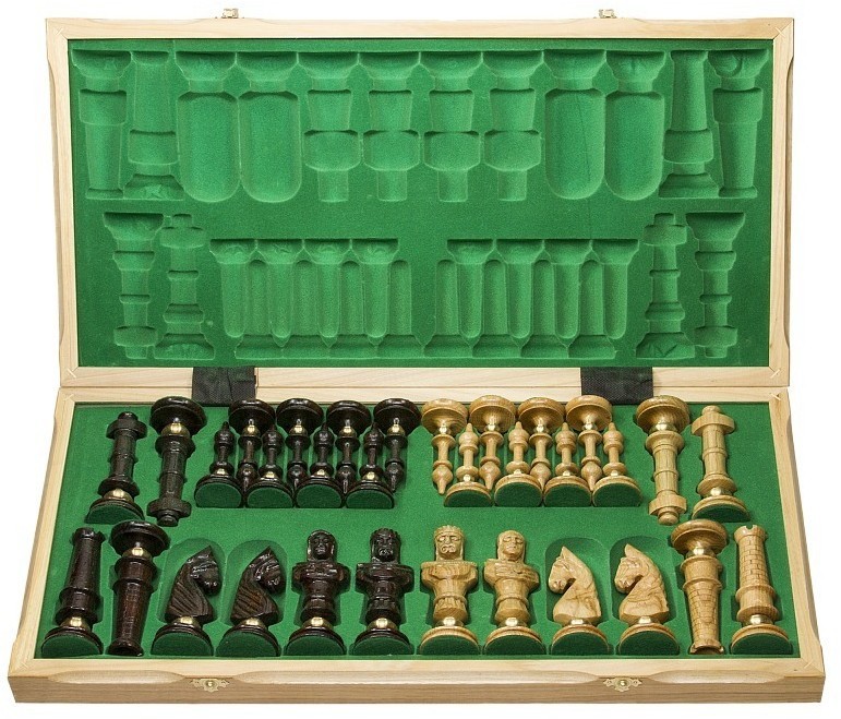 Шахматы "Роял", маркетри, Madon (33380)