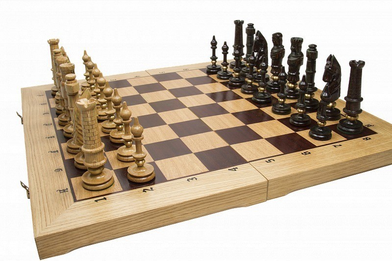 Шахматы "Роял", маркетри, Madon (33380)