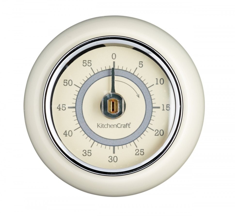 Kitchen Craft Таймер на 60 минут Cream LNTIMCRE