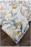 Кпб 1.5 сп &quot;гармоника&quot;,хлопок 100%,цветы+серый,под150*215 -1шт., пр 180*220 -1шт., нав 70*70*5-2шт SANTALINO (985-246)