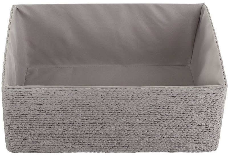 Корзина для хранения lian, 30х20х12 см, светло-серая (74856)