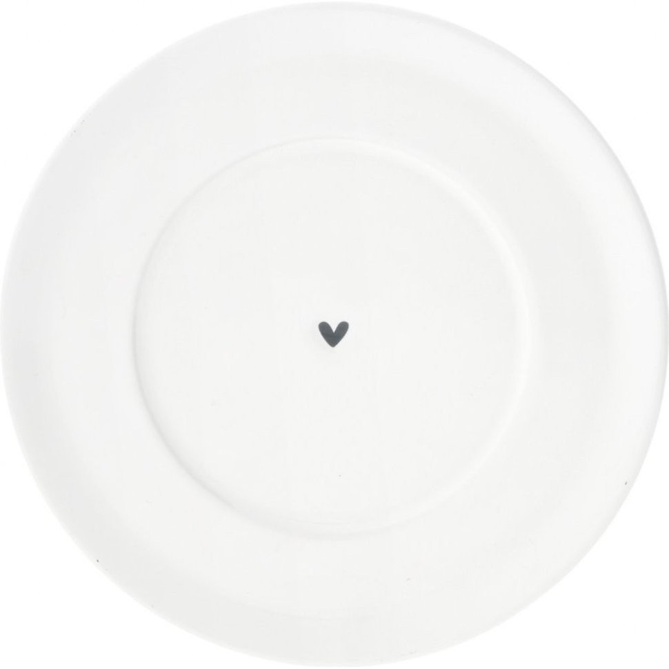 Bastion Collections Блюдце White Нeart Black RJ/PL CUP 001 BL