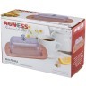Масленка agness с пластиковой крышкой 19*12*7 см (912-018)