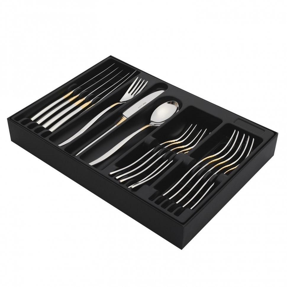 Набор столовых приборов MAMBA Gold 18 шт H39030