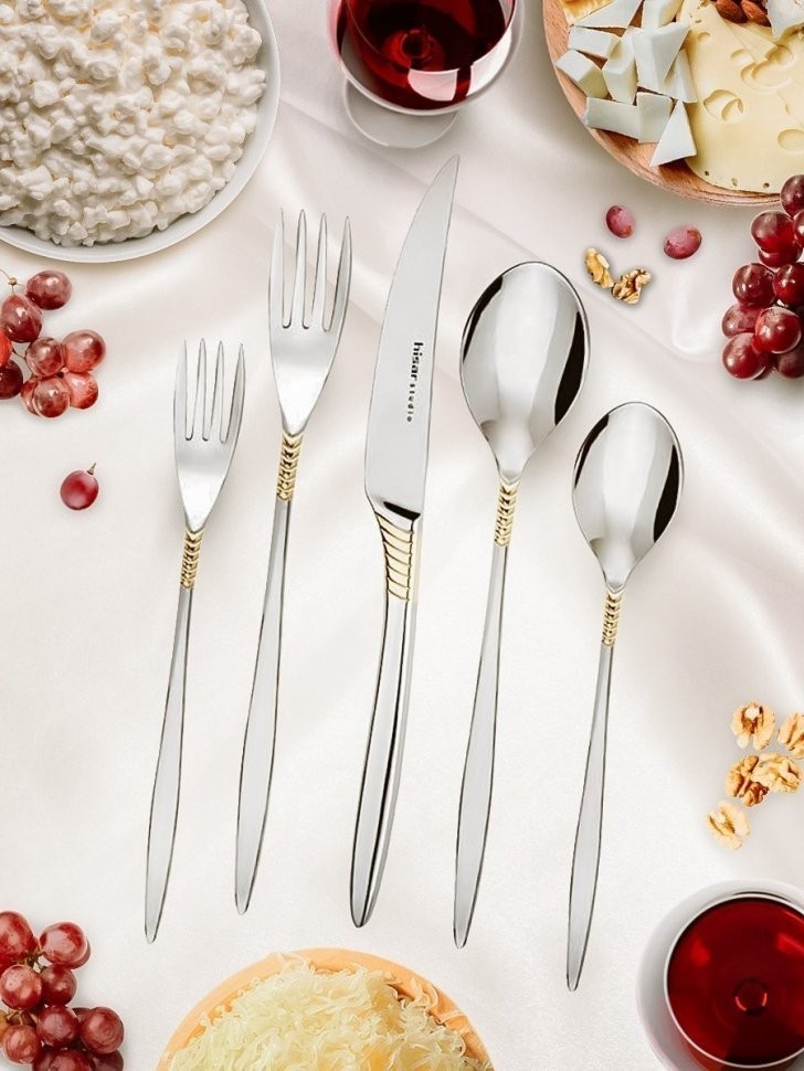 Набор столовых приборов MAMBA Gold 18 шт H39030