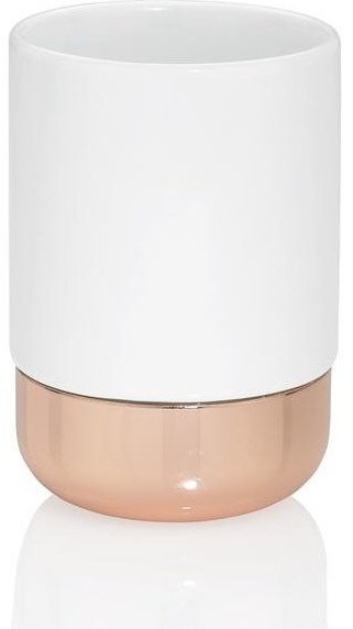 Andrea House Стакан для зубных щеток Porcelain and Copper BA15143