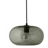 Лампа подвесная kobe, 17хD30 см, зеленое дымчатое стекло, черный цоколь (68008)