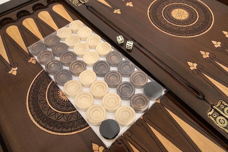 Нарды резные "Лев 1", Simonyan (28617)