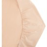 Простыня на резинке из сатина бежево-розового цвета из коллекции essential, 180х200 см (70469)