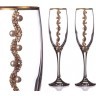 Набор бокалов для шампанского из 2 шт. с золотой каймой 170 мл. Посуда ООО (802-510151)