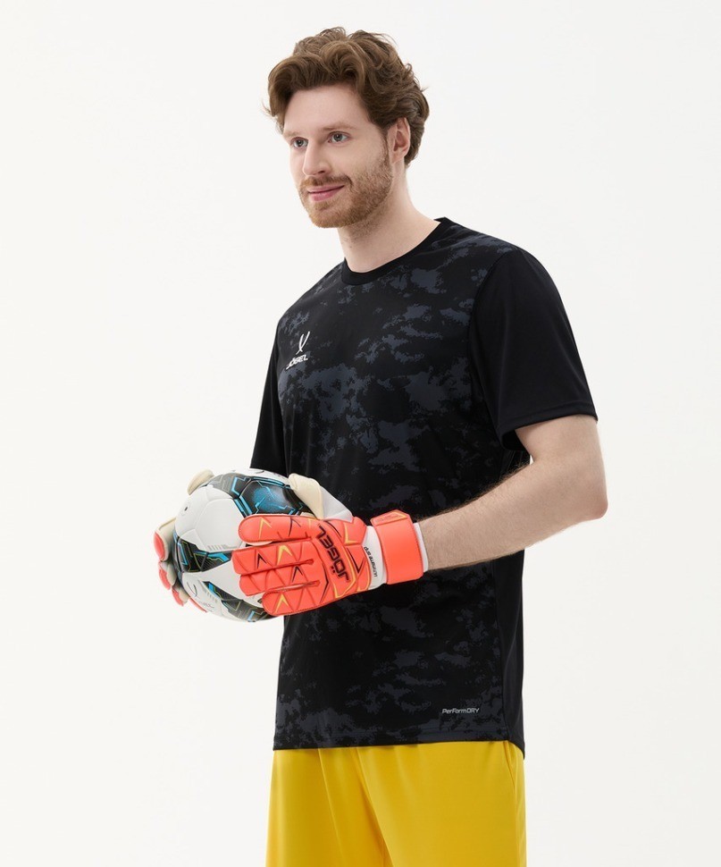 Перчатки вратарские JOGEL Legend UL4 Roll Negative, коралловый (2119327)