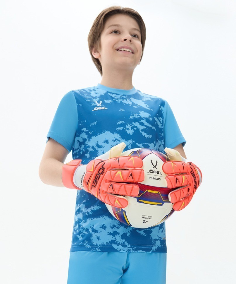 Перчатки вратарские JOGEL Legend UL4 Roll Negative, коралловый (2119327)