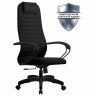 Кресло офисное Metta SU-B-10 ткань/сетка черное пластик (84647)