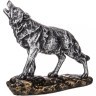Фигурка декоративная "волк" 17*15,5 см цвет: серебро ИП Шихмурадов (169-267)