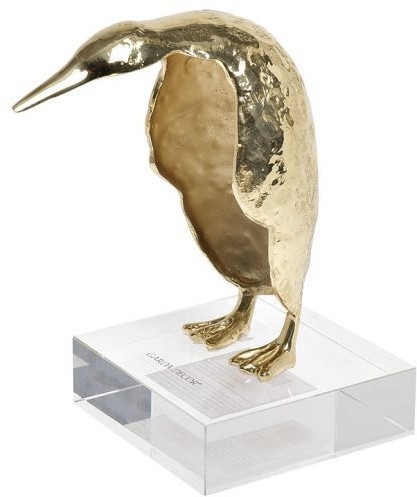 Декор настольный "Золотой пингвин" 10*10*16см (TT-00005896)