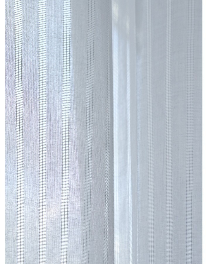 Тюль из хлопка белого цвета из коллекции essential, 140х290 см (76966)