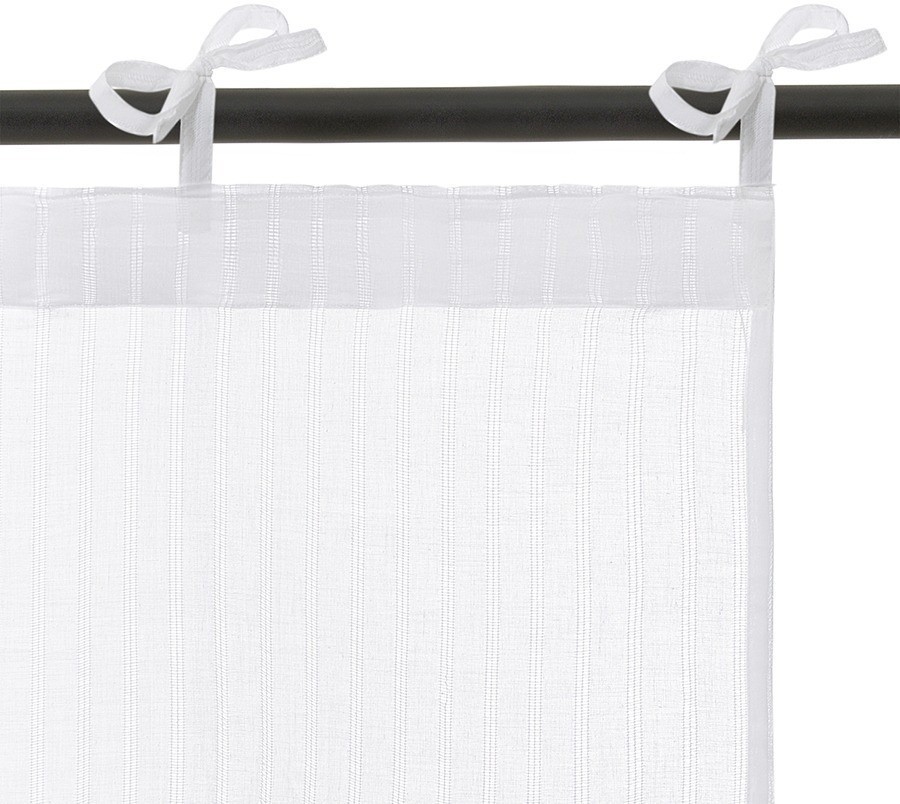 Тюль из хлопка белого цвета из коллекции essential, 140х290 см (76966)