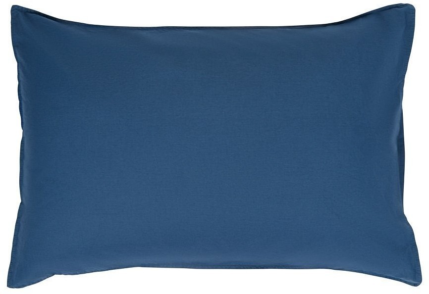 Набор из двух наволочек темно-синего цвета из органического стираного хлопка из коллекции essential, 50х70 см (69385)
