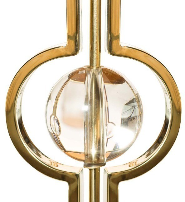 Стол журнальный стекло коричн./золото 50*50*60см (TT-00000176)