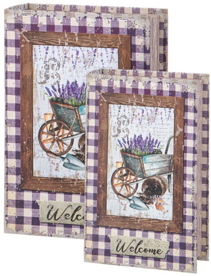 Набор шкатулок-книжек из 2-х шт. 27х18х7/21х13х5 см Lefard (94-200)