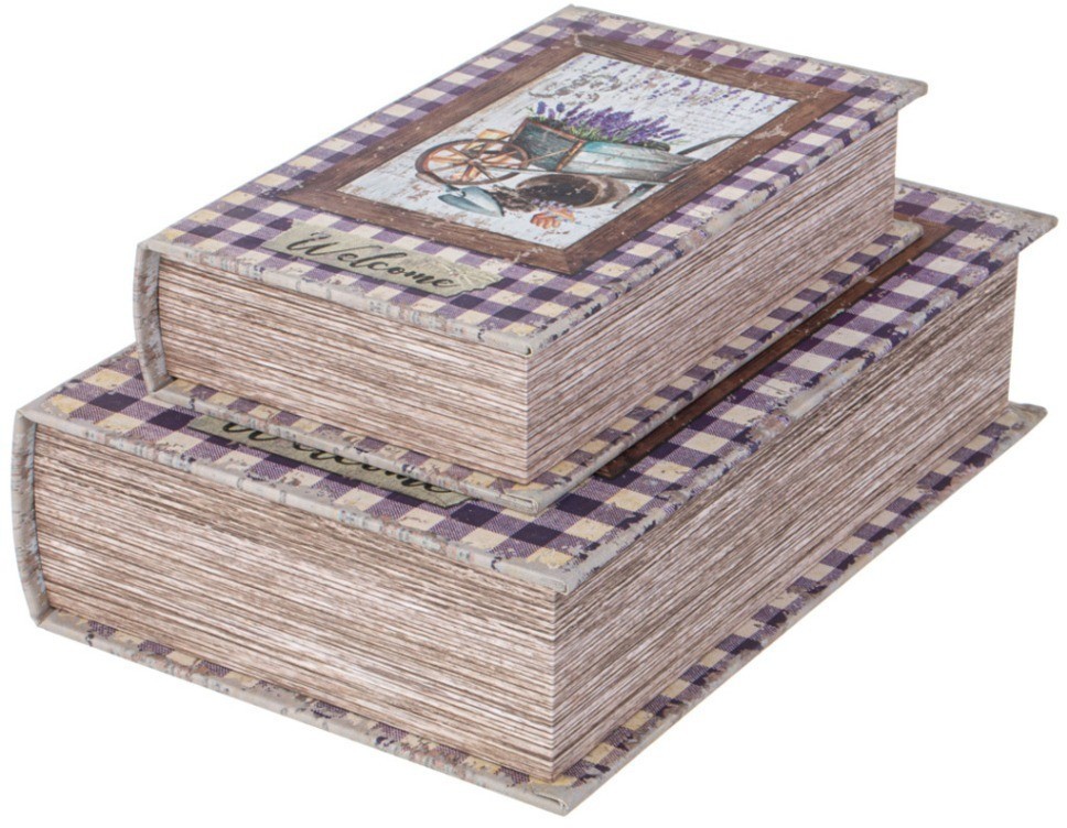 Набор шкатулок-книжек из 2-х шт. 27х18х7/21х13х5 см Lefard (94-200)