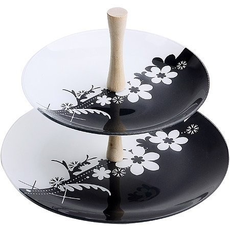 Ваза для фруктов "РОМАШКИ" 2-х ярус (х4) " (163568)