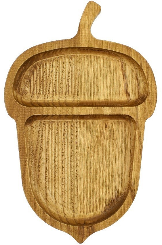 Менажница "Желудь" деревянная, дуб ДРВ-14/1