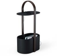 Столик приставной с отсеком для хранения bellwood, черный/орех (66987)