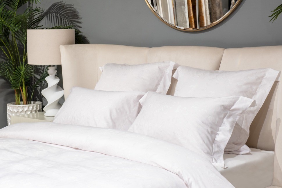 Простыня на резинке сатин 400TC, белый, 160*200*30 (TT-00014772)